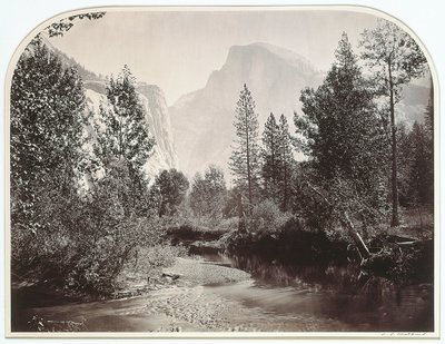 Taysayac, Half Dome, 4967 ft, Yosemite by Carleton E. Watkins